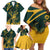 Personalized South Africa Springbok Family Matching Off Shoulder Short Dress and Hawaiian Shirt With Trendy Protea Flowers Patterns - Wonder Print Shop