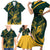 Personalized South Africa Springbok Family Matching Short Sleeve Bodycon Dress and Hawaiian Shirt With Trendy Protea Flowers Patterns - Wonder Print Shop