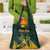 Personalized South Africa Springbok Grocery Bag With Trendy Protea Flowers Patterns