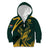 Personalized South Africa Springbok Kid Hoodie With Trendy Protea Flowers Patterns - Wonder Print Shop