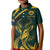 Personalized South Africa Springbok Kid Polo Shirt With Trendy Protea Flowers Patterns - Wonder Print Shop