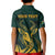 Personalized South Africa Springbok Kid Polo Shirt With Trendy Protea Flowers Patterns - Wonder Print Shop