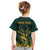 Personalized South Africa Springbok Kid T Shirt With Trendy Protea Flowers Patterns - Wonder Print Shop