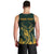 Personalized South Africa Springbok Men Tank Top With Trendy Protea Flowers Patterns - Wonder Print Shop