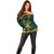 Personalized South Africa Springbok Off Shoulder Sweater With Trendy Protea Flowers Patterns - Wonder Print Shop