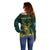 Personalized South Africa Springbok Off Shoulder Sweater With Trendy Protea Flowers Patterns - Wonder Print Shop