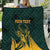 Personalized South Africa Springbok Quilt With Trendy Protea Flowers Patterns