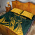 Personalized South Africa Springbok Quilt Bed Set With Trendy Protea Flowers Patterns - Wonder Print Shop