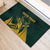 Personalized South Africa Springbok Rubber Doormat With Trendy Protea Flowers Patterns - Wonder Print Shop