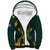 Personalized South Africa Springbok Sherpa Hoodie With Trendy Protea Flowers Patterns - Wonder Print Shop