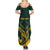 Personalized South Africa Springbok Summer Maxi Dress With Trendy Protea Flowers Patterns