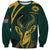 Personalized South Africa Springbok Sweatshirt With Trendy Protea Flowers Patterns