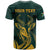 Personalized South Africa Springbok T Shirt With Trendy Protea Flowers Patterns