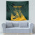 Personalized South Africa Springbok Tapestry With Trendy Protea Flowers Patterns