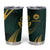 Personalized South Africa Springbok Tumbler Cup With Trendy Protea Flowers Patterns