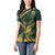 Personalized South Africa Springbok Women Polo Shirt With Trendy Protea Flowers Patterns