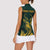 Personalized South Africa Springbok Women Sleeveless Polo Shirt With Trendy Protea Flowers Patterns