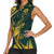 Personalized South Africa Springbok Women Sleeveless Polo Shirt With Trendy Protea Flowers Patterns