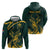 Personalized South Africa Springbok Zip Hoodie With Trendy Protea Flowers Patterns