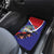 Personalized Belize Coat Of Arms Car Mats With Black Orchid Flowers - Wonder Print Shop