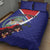 Personalized Belize Coat Of Arms Quilt Bed Set With Black Orchid Flowers