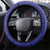 Belize Coat Of Arms Steering Wheel Cover With Black Orchid Flowers