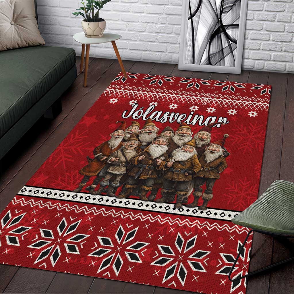 Yule Lads Iceland Area Rug Icelandic Christmas folklore - Wonder Print Shop