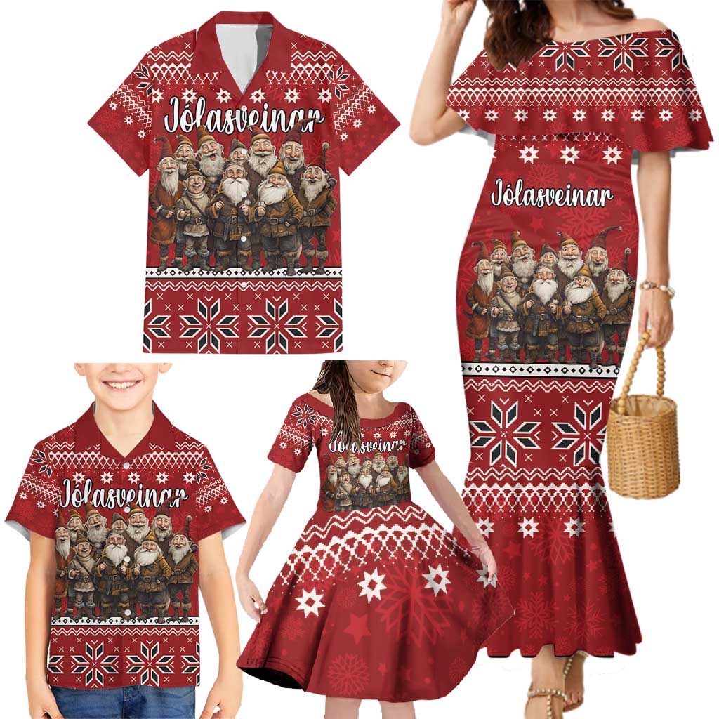 Yule Lads Iceland Family Matching Mermaid Dress and Hawaiian Shirt Icelandic Christmas folklore - Wonder Print Shop