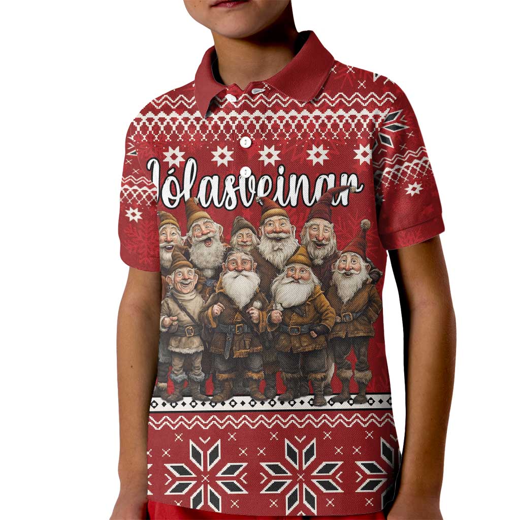 Yule Lads Iceland Kid Polo Shirt Icelandic Christmas folklore - Wonder Print Shop