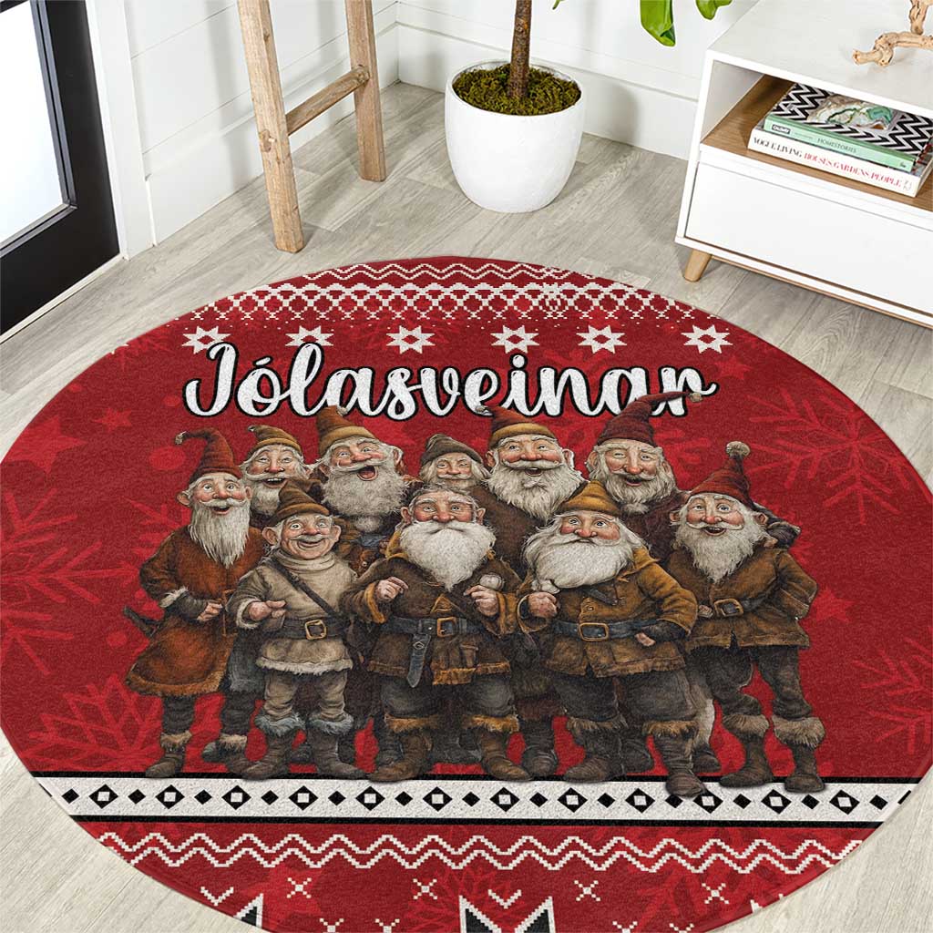 Yule Lads Iceland Round Carpet Icelandic Christmas folklore