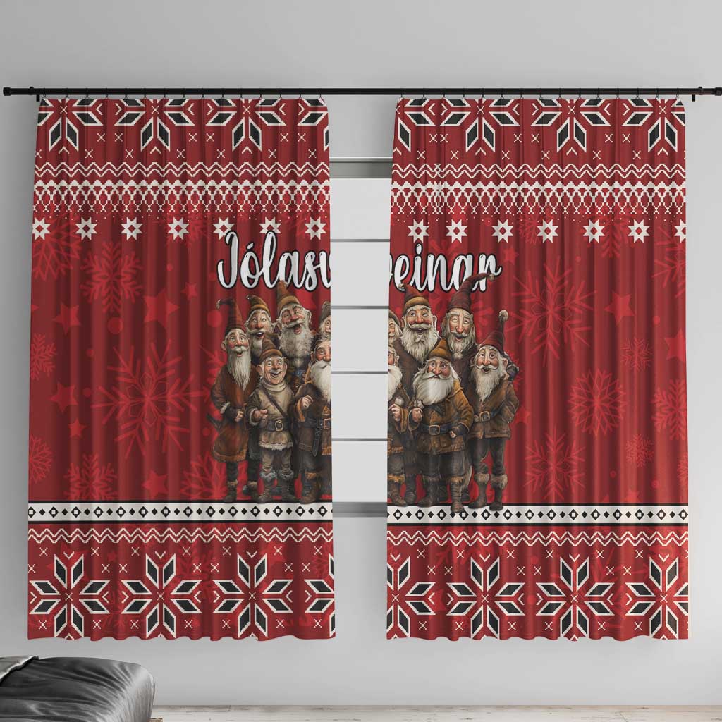 Yule Lads Iceland Window Curtain Icelandic Christmas folklore