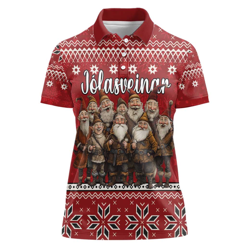 Yule Lads Iceland Women Polo Shirt Icelandic Christmas folklore