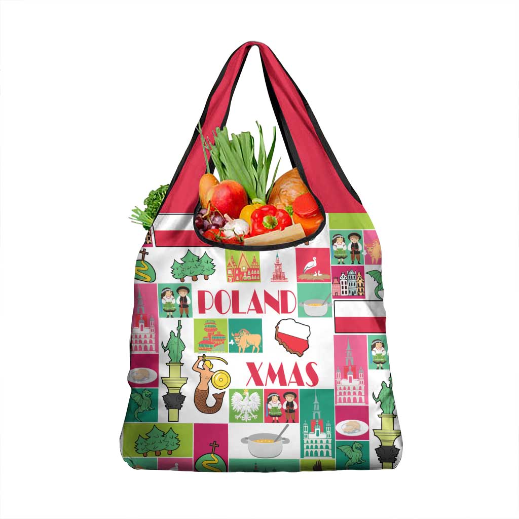 Wesolych Swiat Merry Christmas Polish Grocery Bag Poland Xmas