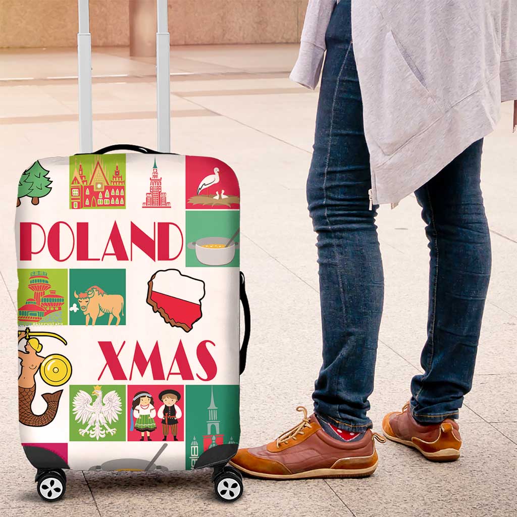 Wesolych Swiat Merry Christmas Polish Luggage Cover Poland Xmas - Wonder Print Shop