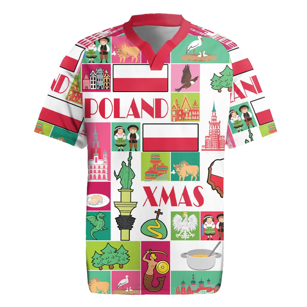 Wesolych Swiat Merry Christmas Polish Rugby Jersey Poland Xmas - Wonder Print Shop