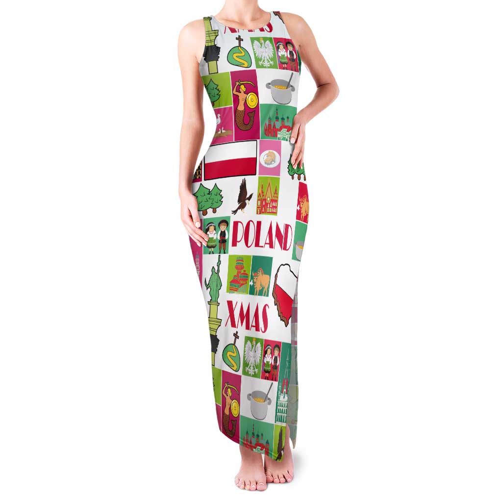 Wesolych Swiat Merry Christmas Polish Tank Maxi Dress Poland Xmas - Wonder Print Shop