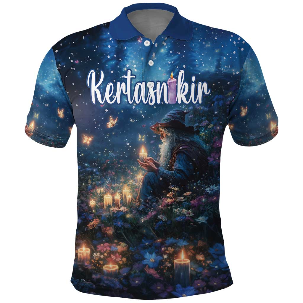 Personalized Iceland Yule Lads Christmas Polo Shirt Merry Kertasnikir Under Vibrant Flowers - Wonder Print Shop