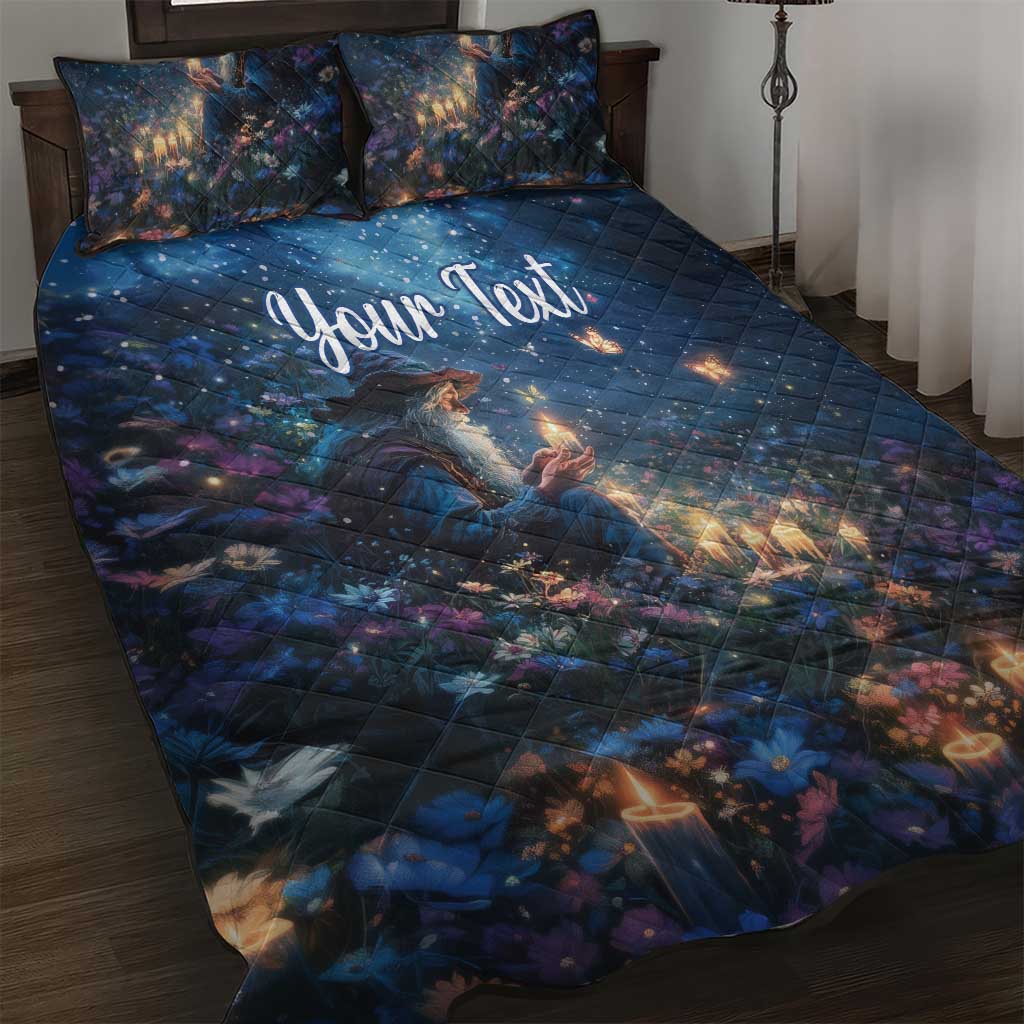 Personalized Iceland Yule Lads Christmas Quilt Bed Set Merry Kertasnikir Under Vibrant Flowers