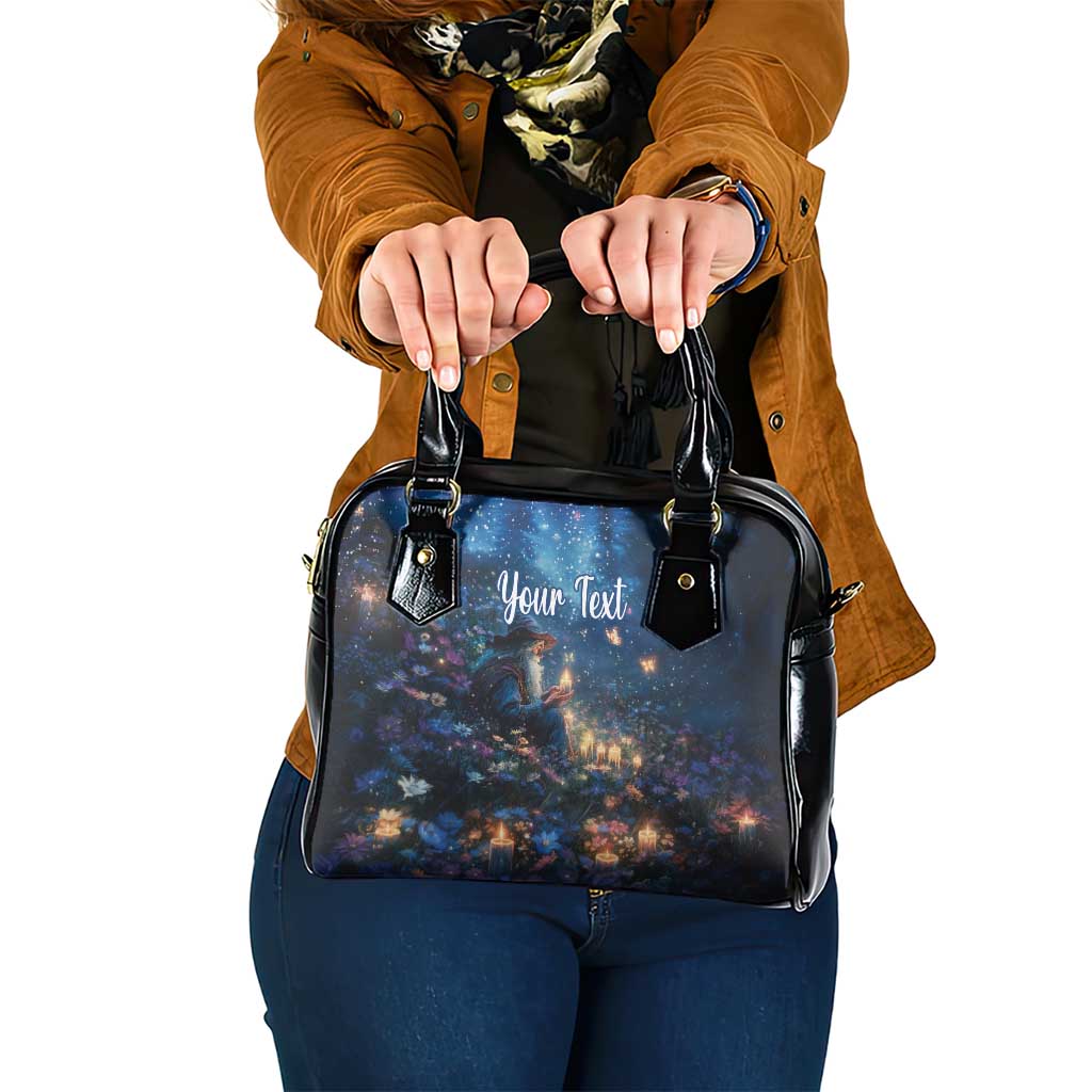 Personalized Iceland Yule Lads Christmas Shoulder Handbag Merry Kertasnikir Under Vibrant Flowers