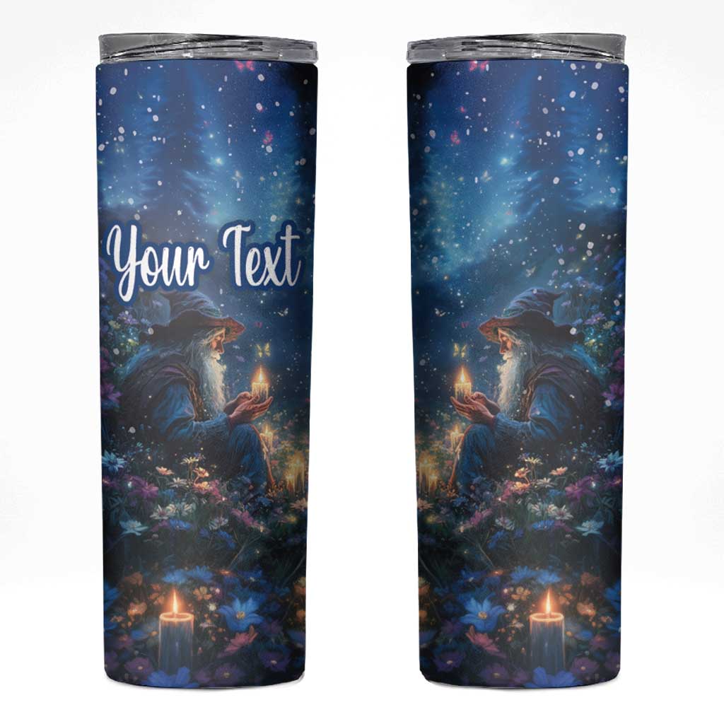 Personalized Iceland Yule Lads Christmas Skinny Tumbler Merry Kertasnikir Under Vibrant Flowers