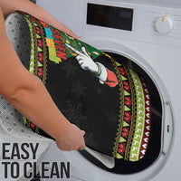 Six Seven Christmas Bathroom Set Funny Santa and Green Hands - Wonder Print Shop