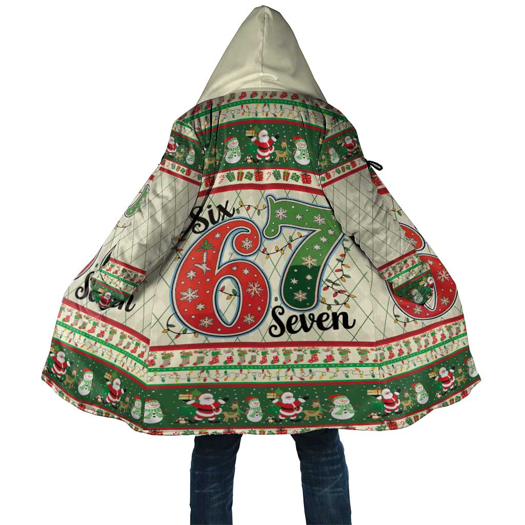 Funny Six Seven 67 Christmas Cloak Christmas Santa Patterns - Wonder Print Shop