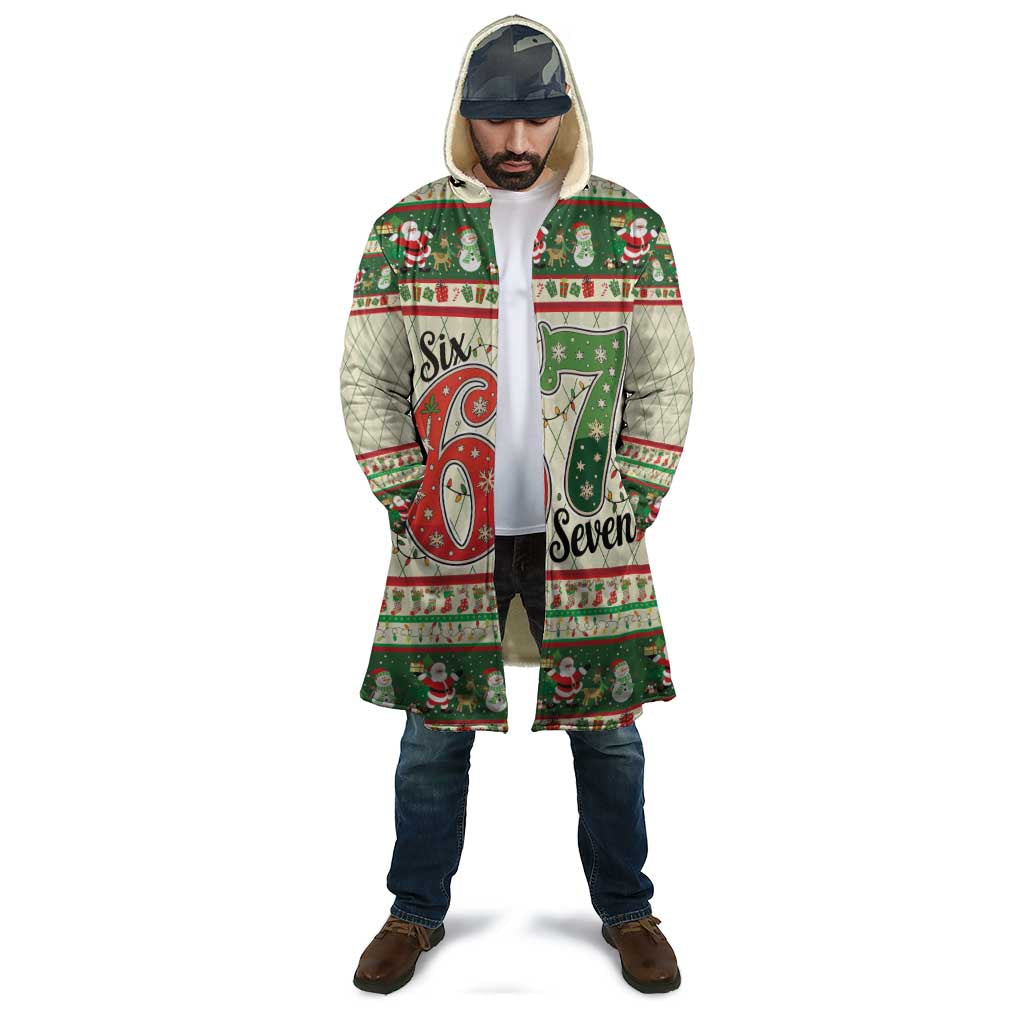 Funny Six Seven 67 Christmas Cloak Christmas Santa Patterns - Wonder Print Shop