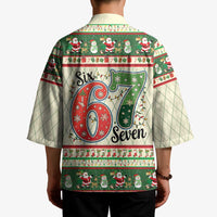 Funny Six Seven 67 Christmas Kimono Christmas Santa Patterns - Wonder Print Shop