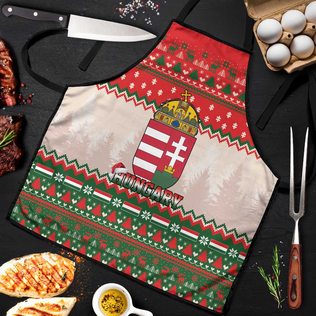 Hungary Christmas Apron Magyarorszag Boldog Karacsonyt - Wonder Print Shop