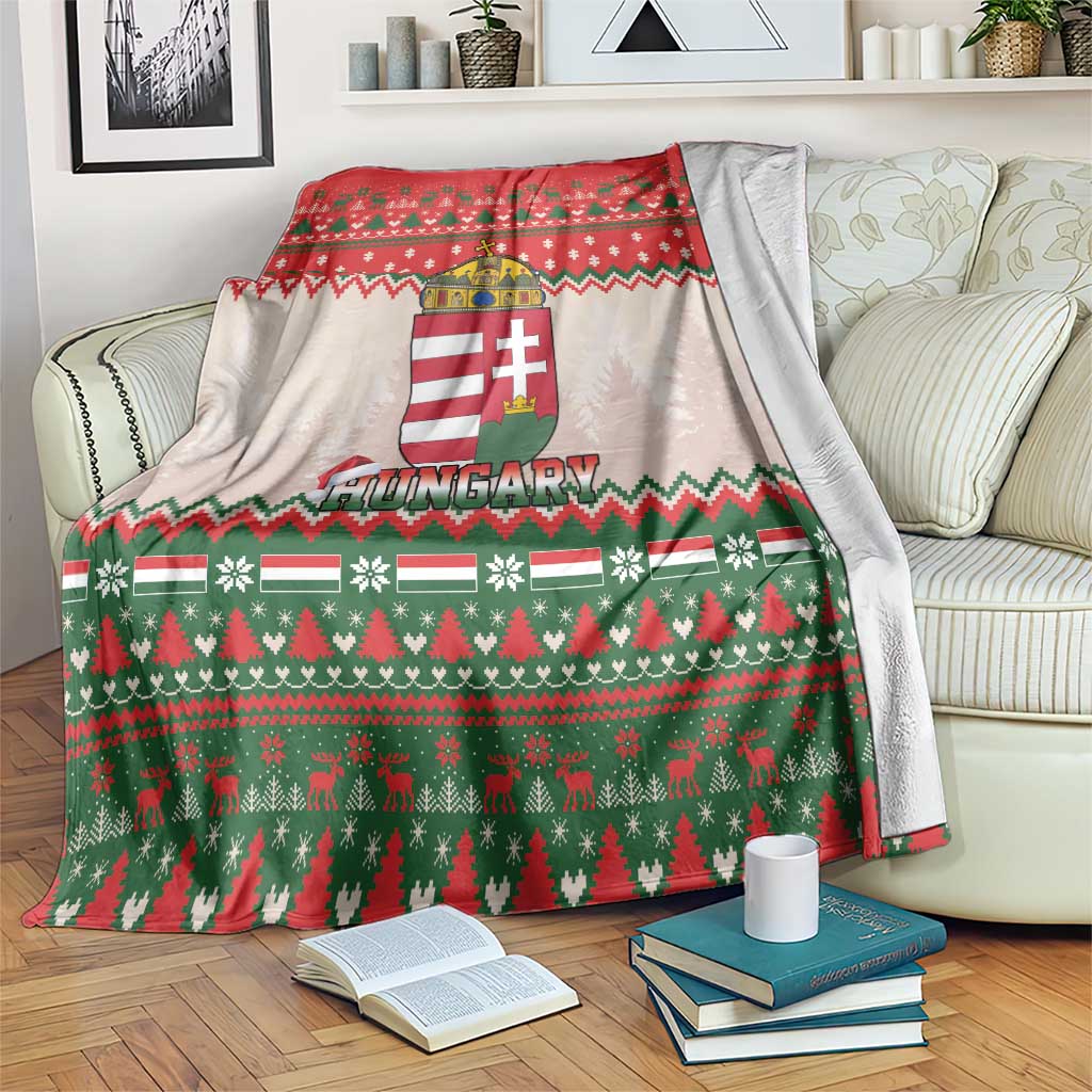 Hungary Christmas Blanket Magyarorszag Boldog Karacsonyt - Wonder Print Shop