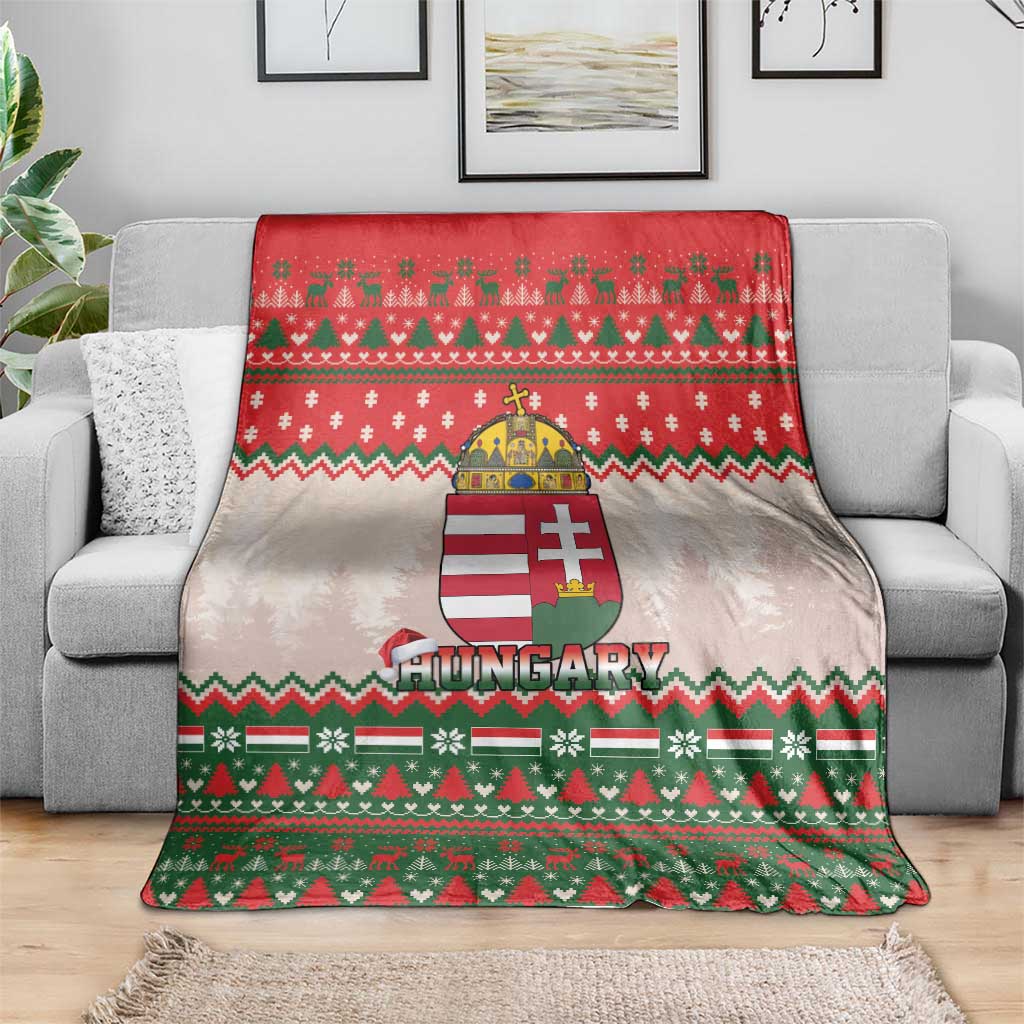 Hungary Christmas Blanket Magyarorszag Boldog Karacsonyt - Wonder Print Shop