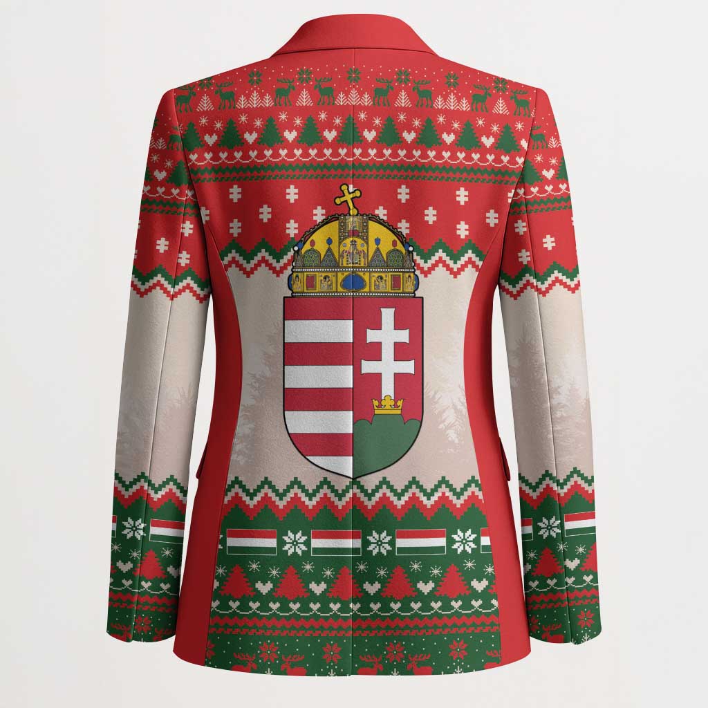 Hungary Christmas Blazer Magyarorszag Boldog Karacsonyt - Wonder Print Shop