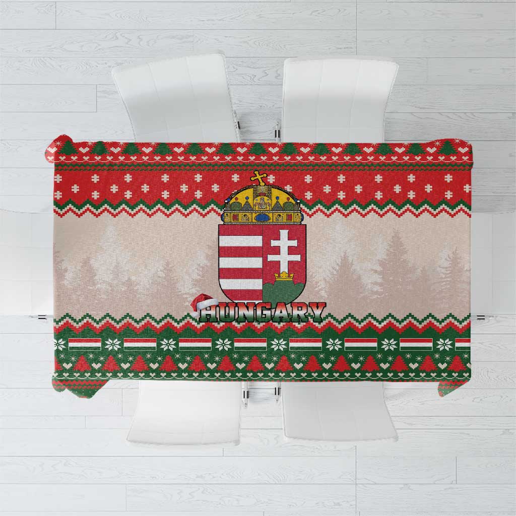 Hungary Christmas Tablecloth Magyarorszag Boldog Karacsonyt - Wonder Print Shop