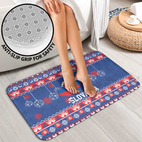 Slovakia Christmas Bathroom Set Slovakian Double Cross Map - Wonder Print Shop